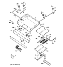 GAS & BURNER PARTS Diagram and Parts List for JGBP33SET1SS  General Electric Range