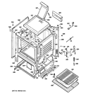 BODY PARTS Diagram and Parts List for JGBS18DET1CC  General Electric Range