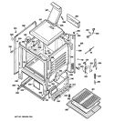 Part Location Diagram of WB35K10223 GE BOTTOM OVEN
