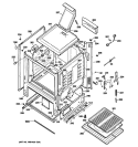 BODY PARTS Diagram and Parts List for JGBS23SET1SS  General Electric Range