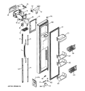 FREEZER DOOR Diagram and Parts List for PSE27NGWHFWW  General Electric Refrigerator