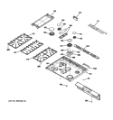 CONTROL PANEL & COOKTOP Diagram and Parts List for CGS980SEM7SS  General Electric Range