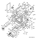 BODY PARTS Diagram and Parts List for CGS980SEM7SS  General Electric Range