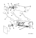 CONTROLS Diagram and Parts List for GTUP270EM1WW  General Electric Washer Dryer Combo