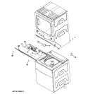 CABINET 2 Diagram and Parts List for GTUP270GM1WW  General Electric Washer Dryer Combo