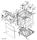 CABINET 5 Diagram and Parts List for GTUP270GM1WW  General Electric Washer Dryer Combo