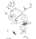 GAS & BURNER PARTS Diagram and Parts List for JGB295DER2BB  General Electric Range
