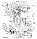 CABINET & TOP PANEL Diagram and Parts List for PFWS4600L0WW  General Electric Washer
