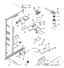 FRESH FOOD SECTION Diagram and Parts List for GCE21XGYCFNB  General Electric Refrigerator