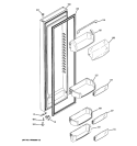 FRESH FOOD DOOR Diagram and Parts List for GCE23LGYCFNB  General Electric Refrigerator