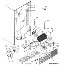 SEALED SYSTEM & MOTHER BOARD Diagram and Parts List for GCU21XGYCFLS  General Electric Refrigerator