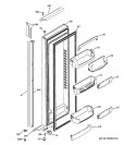 FRESH FOOD DOOR Diagram and Parts List for GIE21LGYCFKB  General Electric Refrigerator
