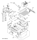 ICE MAKER & DISPENSER Diagram and Parts List for GWE23LGYCFSS  General Electric Refrigerator