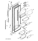 FRESH FOOD DOOR Diagram and Parts List for PCE23NGTLFBB  General Electric Refrigerator