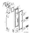 FREEZER DOOR Diagram and Parts List for PCK23NHWJFCC  General Electric Refrigerator