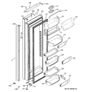 FRESH FOOD DOOR Diagram and Parts List for PIE23VGXEFSV  General Electric Refrigerator