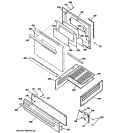 DOOR & DRAWER PARTS Diagram and Parts List for AGBS300EP2BB  General Electric Range