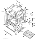 BODY PARTS Diagram and Parts List for AGBS300PK6BB  General Electric Range