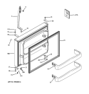 Part Location Diagram of WR12X11000 GE HANDLE Assembly