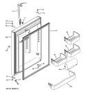 Part Location Diagram of WR24X10280 GE GASKET