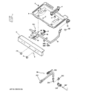 GAS & BURNER PARTS Diagram and Parts List for RGB508PET1CT  Hotpoint Range