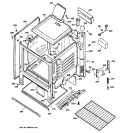 BODY PARTS Diagram and Parts List for RGB508PET1CT  Hotpoint Range