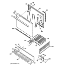 DOOR & DRAWER PARTS Diagram and Parts List for RGB508PPT1CT  Hotpoint Range