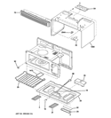 OVEN CAVITY PARTS Diagram and Parts List for JVM1540LM3CS  General Electric Microwave