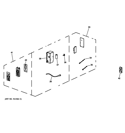 Part Location Diagram of WJ26X10335 GE DISPLAY BOARD ASSEMBLY