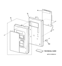 CONTROL PARTS Diagram and Parts List for JNM1541DM3CC  General Electric Microwave
