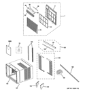 Part Location Diagram of WJ82X10078 GE PANEL ASM, FRONT