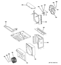 BASE PAN PARTS Diagram and Parts List for AEQ25DPL1  General Electric Air Conditioner