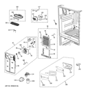 FRESH FOOD SECTION Diagram and Parts List for GFSF6PKBABB  General Electric Refrigerator