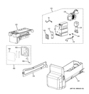 ICE MAKER & DISPENSER Diagram and Parts List for GFSS6PKBASS  General Electric Refrigerator