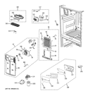 FRESH FOOD SECTION Diagram and Parts List for GFSS6PKBASS  General Electric Refrigerator