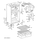 CABINET Diagram and Parts List for HTJ17CBB4RSA  Hotpoint Refrigerator