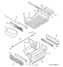 FREEZER SHELVES Diagram and Parts List for PGSS5RKZCSS  General Electric Refrigerator