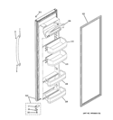 FRESH FOOD DOOR Diagram and Parts List for GSE22KEBBFSS  General Electric Refrigerator