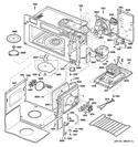 INTERIOR PARTS 1 Diagram and Parts List for CVM1790SS1SS  General Electric Microwave