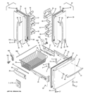 DOORS Diagram and Parts List for PFSF0MFZFBB  General Electric Refrigerator