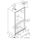 CASE PARTS Diagram and Parts List for PFSF2MIYFWW  General Electric Refrigerator