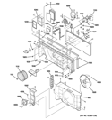 MOTOR & CHASSIS PARTS Diagram and Parts List for AZ39H09EABM1  General Electric Air Conditioner