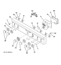 CONTROL PANEL Diagram and Parts List for ZDP364NDP5SS  General Electric Range