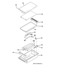 GRIDDLE ASSEMBLY Diagram and Parts List for ZDP364NDP5SS  General Electric Range