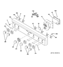CONTROL PANEL Diagram and Parts List for ZDP364NRP4SS  General Electric Range