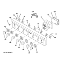 CONTROL PANEL Diagram and Parts List for ZDP366NP4SS  General Electric Range