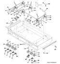 GAS & BURNER PARTS Diagram and Parts List for ZDP486LRP4SS  General Electric Range