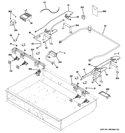 GAS & BURNER PARTS Diagram and Parts List for ZGU364LRP4SS  General Electric Cooktop