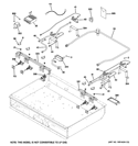 GAS & BURNER PARTS Diagram and Parts List for ZGU364NRP5SS  General Electric Cooktop