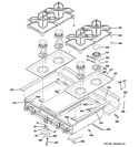 COOKTOP Diagram and Parts List for ZGU364NRP5SS  General Electric Cooktop